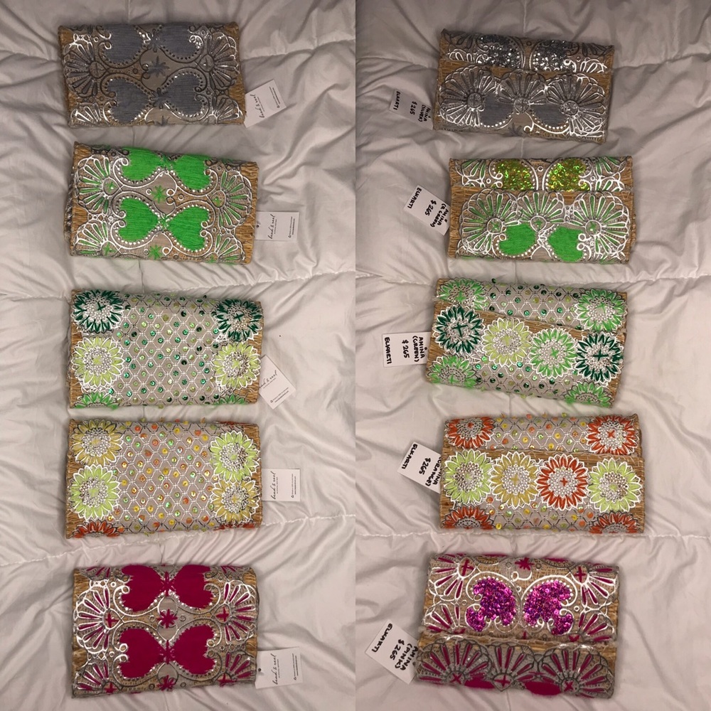 Handmade Vegan Sequin Clutch Purses